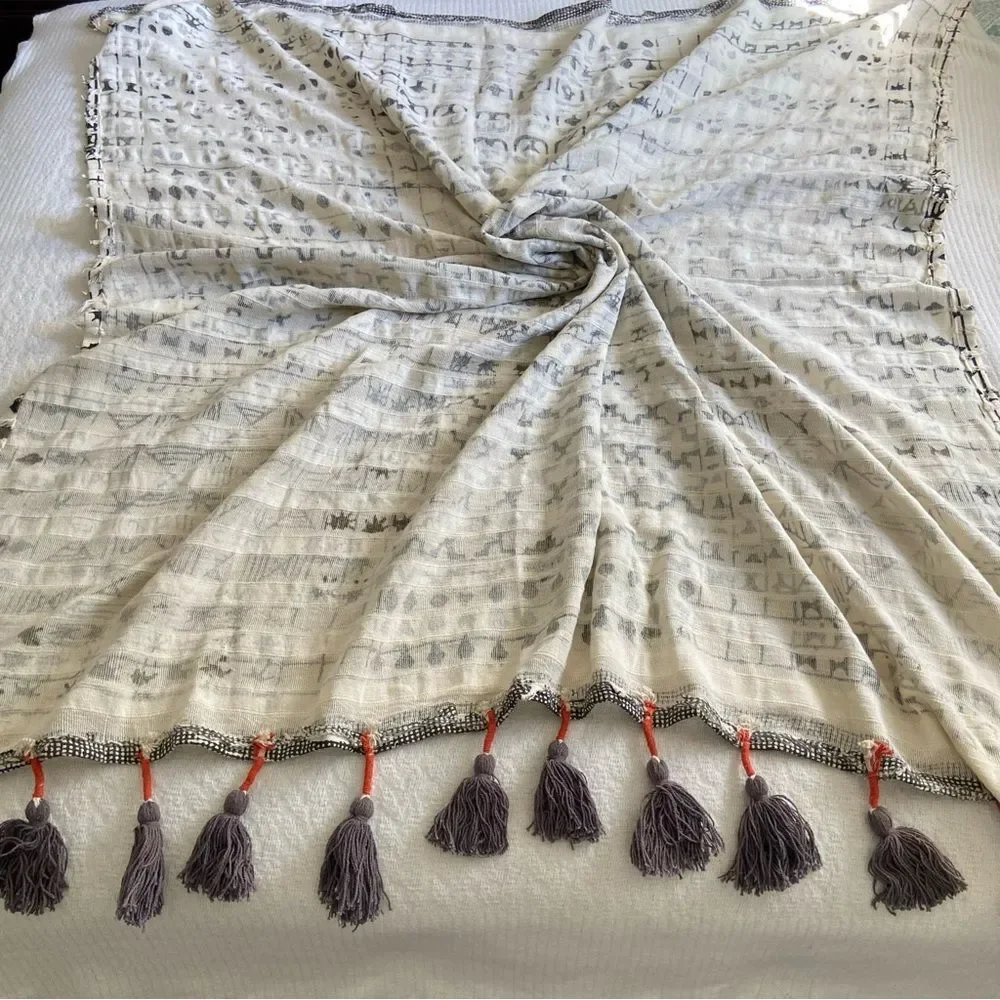Urban Outfitters Textured Tapestry With Tassels